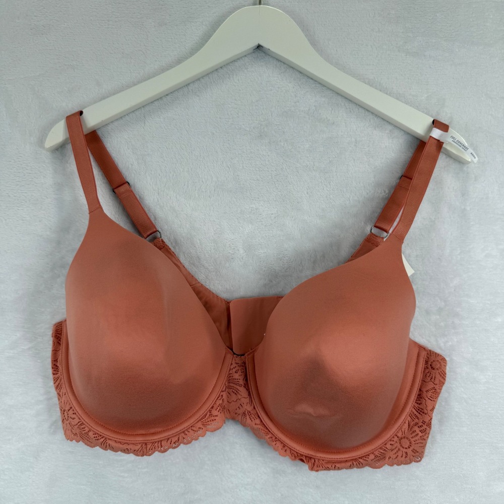 Aerie Real Sunnie Full Coverage Bra 40DD Burnt Orangeβ Lace 8304-608 NEW